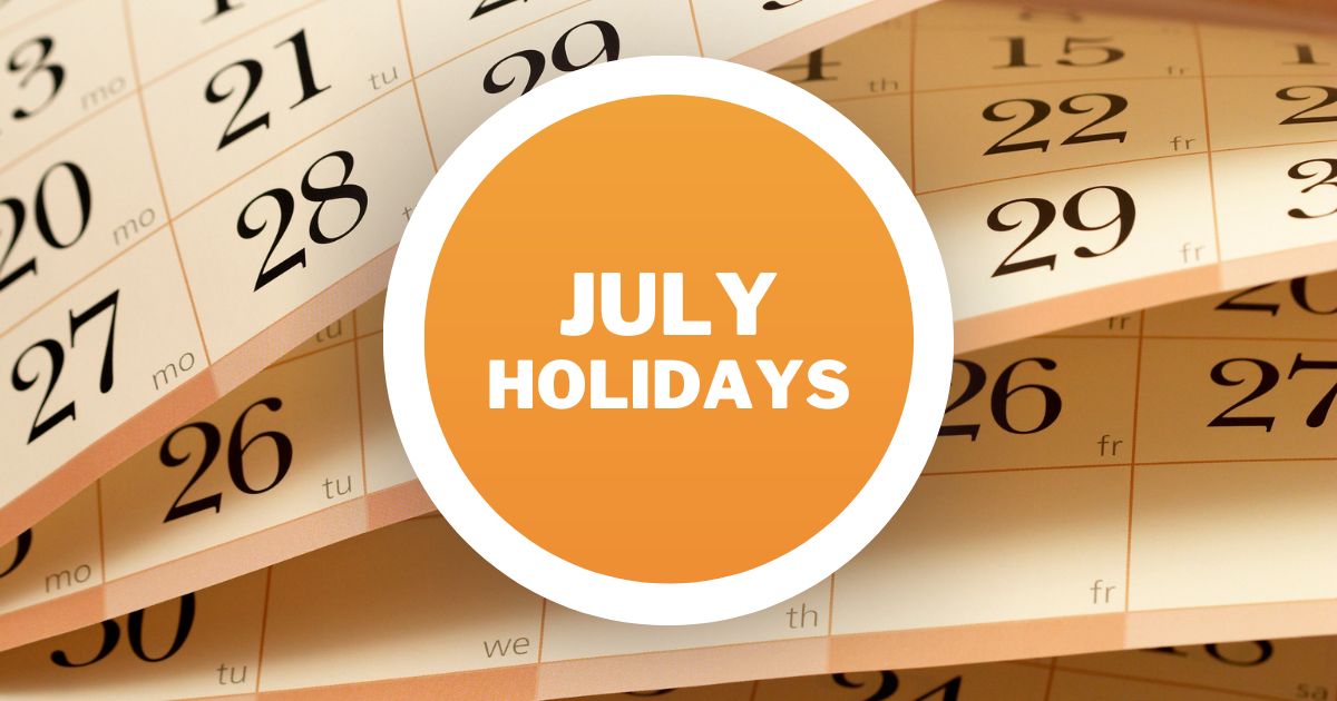 July Holidays and Observances in 2026
