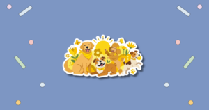 Dogs in Yellow Day