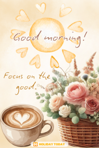 Good Morning card - focus on good