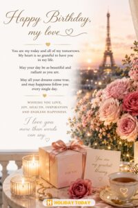 happy birthday, my love! card